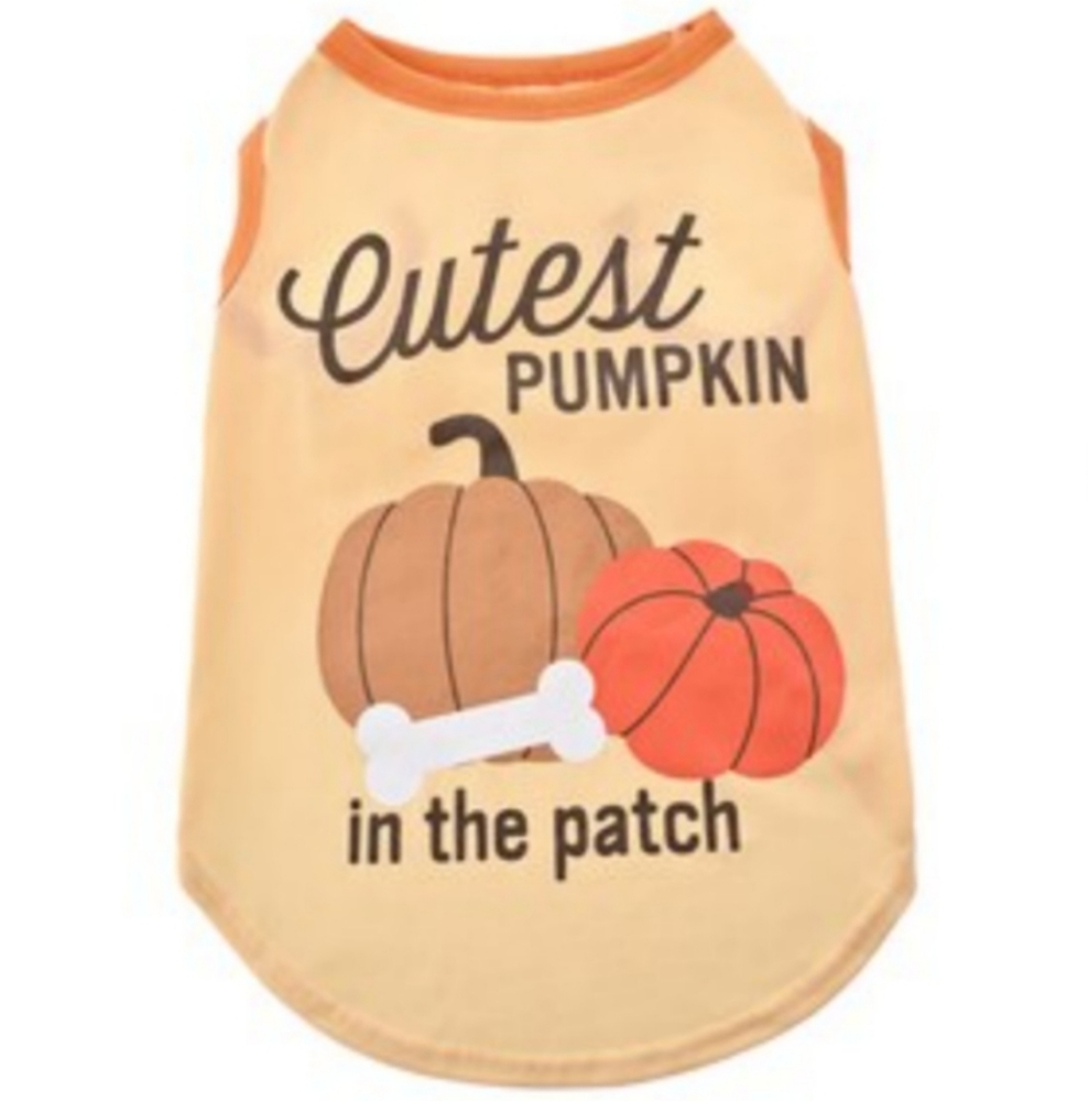 Haunted Living Pumpkin Dog Shirt & Matching Bandana Size XL NWT